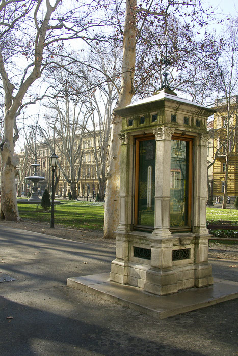 Zrinjevac, meteo-stup 2007. godine